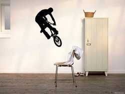 Bmx Bicycle Motocross Cycle Sport Bikes Off-road Fun Racing Stunts Extreme X Games Freestyle Bmx Wall Sticker Decal Wall Art G3123
