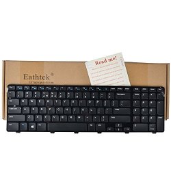 Eathtek Replacement Keyboard With Backlit And Frame For Dell Inspiron 17 3721 17 3737 17R 5721 17R 5737 Series Black Us Layout Compatible With Part 0WDWX4 WDWX4 Nsk-dzabc PK130T31B09