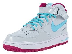 Nike Air Force 1 Mid Gs Youth Grey Blue Pink Size 6.5 Big Kids Youth