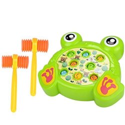 Haoun Colorful Electronic Whac-a-mole Game Toy With Music Kid Best Toy Christmas Birthday Gift - Frog