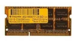 Zeppelin 4GB DDR3 1600MHZ Low Voltage So-dimm Memory Module