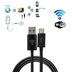 2 In 1 Smart Super Wifi Hotspot Micro Usb Data Charger Cable 100cm