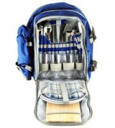 4-PERSON Picnic Backpack Blue