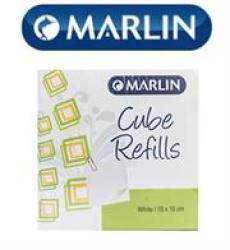 Marlin Cube Refills White 10X10CM In Shrink