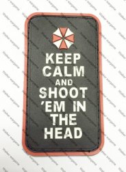 PVC PB127 Resident Evil Umbrella Company Special Unit Shoot In The Head Patch - Full Colour