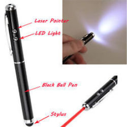 Universal 4-in1 Stylus Pen With Laser And Led Light