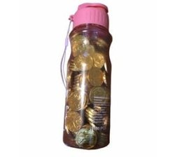 Chocolate Gold Coins In A Bpa Free Reusable Bottle