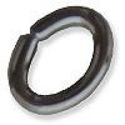 Oval Jump Rings Thick 6.5mm Black Nickel 20pcs