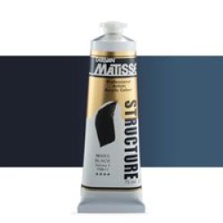 Matisse Structure Acrylic Paint 75ML Tube Mars Black