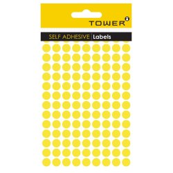 TOWER - Colour Code Labels C10SY Yellow