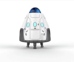 Space Capsule Galaxy Night Light Projector With Bluetooth Speaker