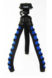 Polaroid 12" Flexible Tripod With Protective Grip-foam Coating Blue For Digital Cameras & Camcorders