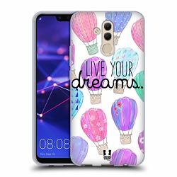Head Case Designs Live Your Dreams Hot Air Balloon Love Soft Gel Case For Huawei Mate 20 Lite