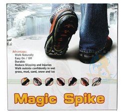Magic Spiker Grip Traction Aid Fits Most Shoes antislip Spikes golf Slip Saver Grips ice Crampons Ic