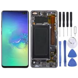 Lcd Screen And Digitizer Full Assembly With Frame For Galaxy S10+ Black