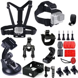 Smatree 25-IN-1 Go Pro Accessories Kit For Hero 7 6 5 4 3+ 3 2 1