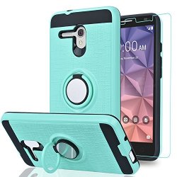 Alcatel Onetouch Fierce Xl pop 3 5.5" FLINT PIXI Glory 4G LTE Case With HD Phone Screen Protector Ymhxcy 360 Degree Rotating Ring & Bracket Dual Layer