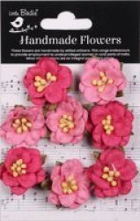 Butter Cup Paper Flowers - Precious Pink 8 Pieces