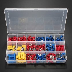 300PCS Insulated Electrical Wire Terminals Crimp Connector Spade Set