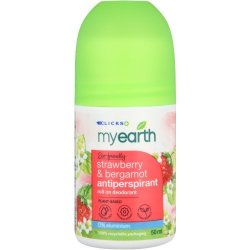MyEarth Antiperspirant Roll-on Deodorant Strawberry & Bergamot 50ML