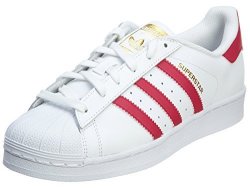 Adidas Superstar Foundation J Kids Trainers White Red - 5 UK