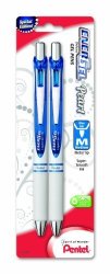 Pentel Energel Pearl Deluxe Rtx Retractable Liquid Gel Pen 0.7MM Blue Accent Blue Ink 2 Pack BL77WBP2C