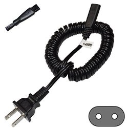 Hqrp Ac Power Cord For Philips Norelco 5601X 5603X 5699XL 5810XL 5818XL 5842XL 5849XL 5606X 5802XL 5812XL Shaver Lead Mains Cable + Hqrp Cleaning Brush