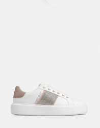 Sissy Boy Bling Side Panel Sneakers - UK8 White