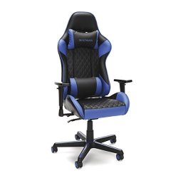 Racing RESPAWN-100 Style Gaming Chair - Reclining Ergonomic Leather Chair Office Or Gaming Chair RSP-100-BLU