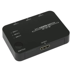 HDCVT HDMI 3 X 1 Switch Black