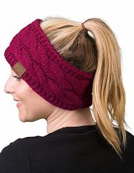 Funky Junque HW-6033-20A-24 Solid Headwrap - Hot Pink