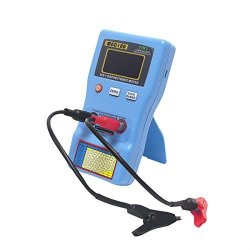 Signstek 2 In 1 Digital Auto-ranging Esr + Capacitance Meter 0-470O Ers 0F-470MF Rechargeable Capacitance Tester And Internal Resistance Tester With Smd Test Clips