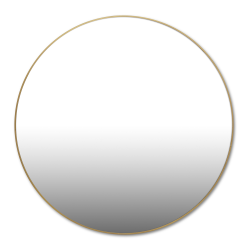 @home Mirror Round With Metal Frame Gold 70CM