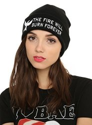 The World Of The Hunger Games Fire Will Burn Forever Watchman Beanie