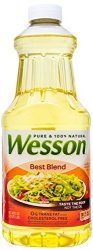 Wesson Best Blend Pure 100% Natural Vegetable And Canola Oils 48 Oz