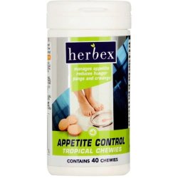 Herbex Pack of 40 Appetite Control Tropical Chewies
