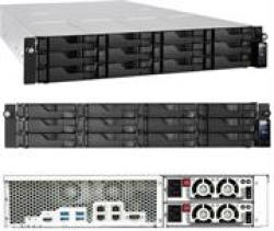 Asustor AS6212RD Rack Mount 12 X Bay Hot Swappable Enterprise Network Attached Storage DEVICE-2U Rack Mount Chassis With Dual Redundant 350W Power Supply Units