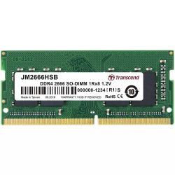 Transcend Jetram 4GB 1X4GB DDR4-2666MHZ CL19 1.2V So-dimm Notebook Memory