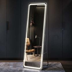 full length led floor mirror