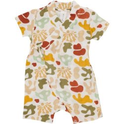 Made 4 Baby Unisex All Over Print Wrap Romper 0-3M