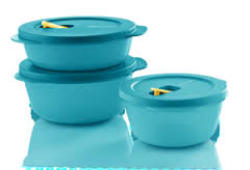 Tupperware Crystalwave Round 800ml Only Microwaveable New Color Blue