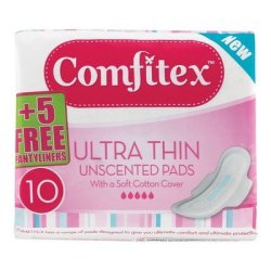 Comfitex Soft Cott Ult Pads Unscent 10EA