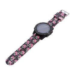 Gbsell Print Replacement Silicagel Soft Band Sport Strap For Garmin Fenix 5X D