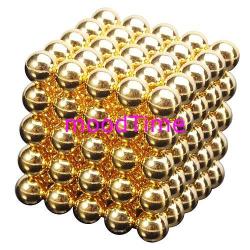 125 Pcs 5mm Diameter Magnetic Ball - Gold