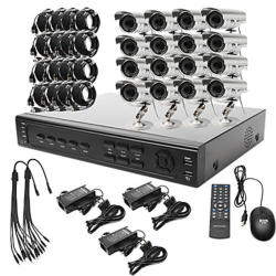 Stock 16-channel Cctv Dvr Kit With 16 Night Vision Waterproof 900tvl Cameras.. And 1tb Harddrive