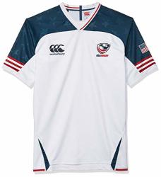Canterbury Official 19 20 Usa Rugby Men's Vapodri+ Short Sleeved Home Pro Jersey