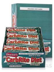 Universal Nutrition Doctor S Carbrite Diet Sugar Free Bar Chocolate Mint Cookie 12 Bars 2 00 Oz 56 7 G Each