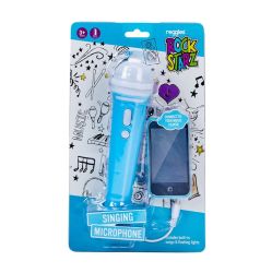 Microphone With Lights & Music Blue