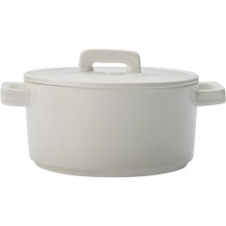 Maxwell & Williams Epicurious Round Casserole With Lid White 500ML - 1KGS