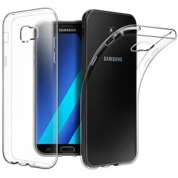 Samsung Galaxy A5 2017 Sm-a520 Clear Back Case Cover With Tempered Glass